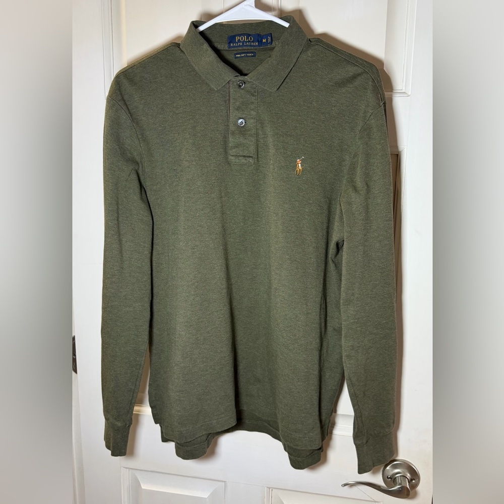 Polo Ralph Lauren Pima Soft Touch Long Sleeve Polo Shirt – Men’s Medium
